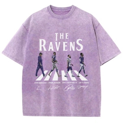 Unisex Fit Washed T-Shirt|RAVENS