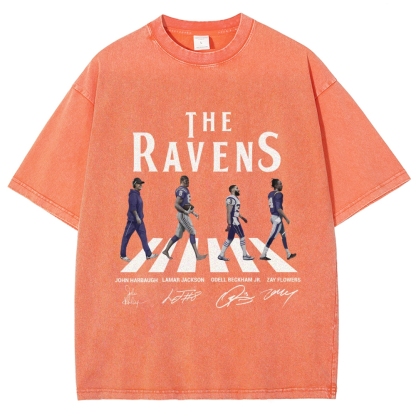 Unisex Fit Washed T-Shirt|RAVENS
