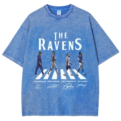 Unisex Fit Washed T-Shirt|RAVENS