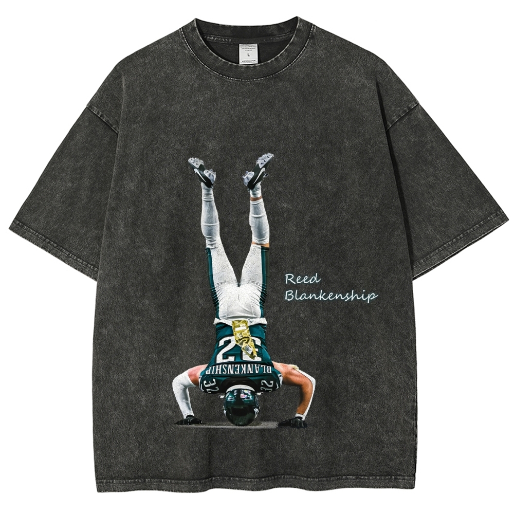 Unisex Fit Washed T-Shirt Reed Blankenship Philadelphia Eagles