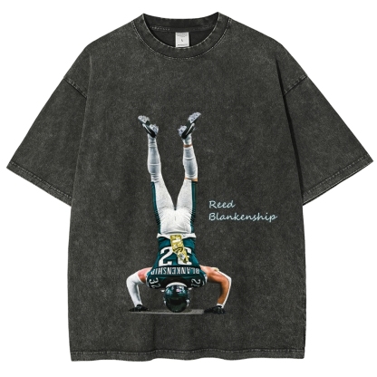 Unisex Fit Washed T-Shirt Reed Blankenship Philadelphia Eagles