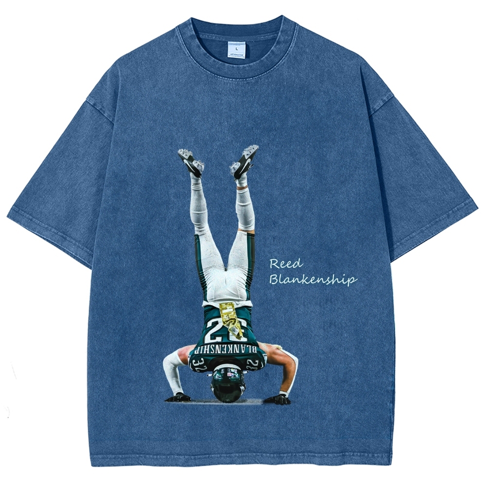 Unisex Fit Washed T-Shirt Reed Blankenship Philadelphia Eagles