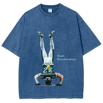 Unisex Fit Washed T-Shirt Reed Blankenship Philadelphia Eagles