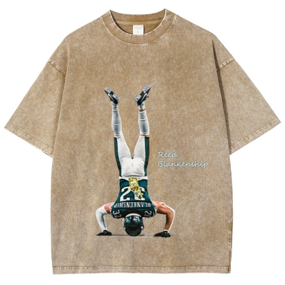 Unisex Fit Washed T-Shirt Reed Blankenship Philadelphia Eagles