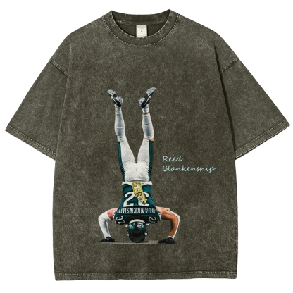 Unisex Fit Washed T-Shirt Reed Blankenship Philadelphia Eagles