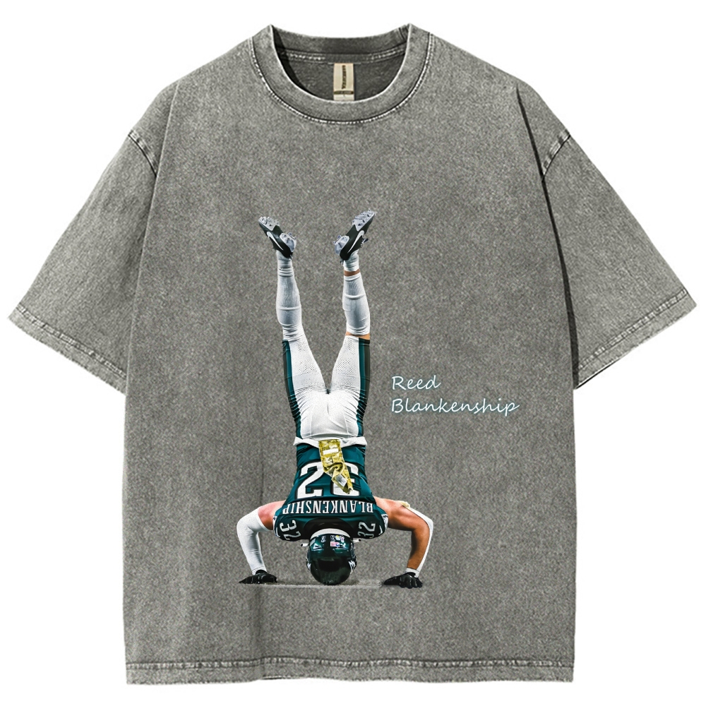 Unisex Fit Washed T-Shirt Reed Blankenship Philadelphia Eagles