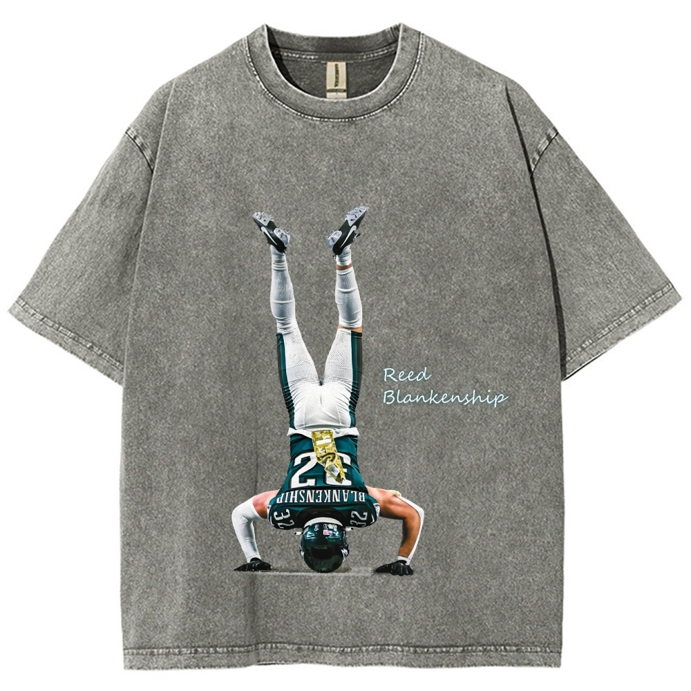 Unisex Fit Washed T-Shirt Reed Blankenship Philadelphia Eagles