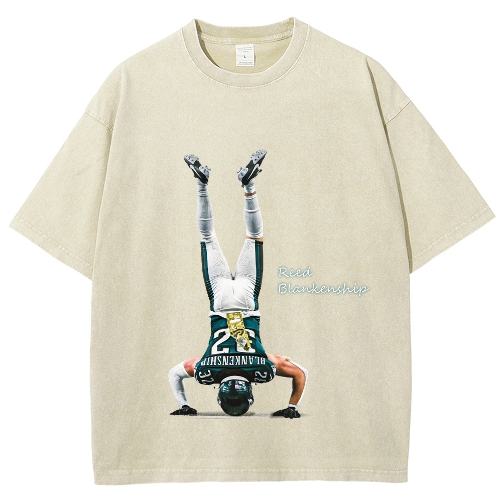 Unisex Fit Washed T-Shirt Reed Blankenship Philadelphia Eagles