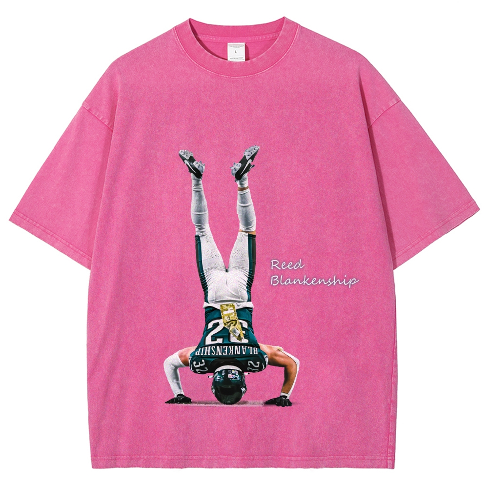 Unisex Fit Washed T-Shirt Reed Blankenship Philadelphia Eagles