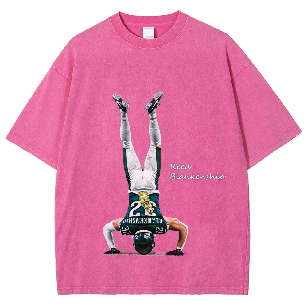Unisex Fit Washed T-Shirt Reed Blankenship Philadelphia Eagles