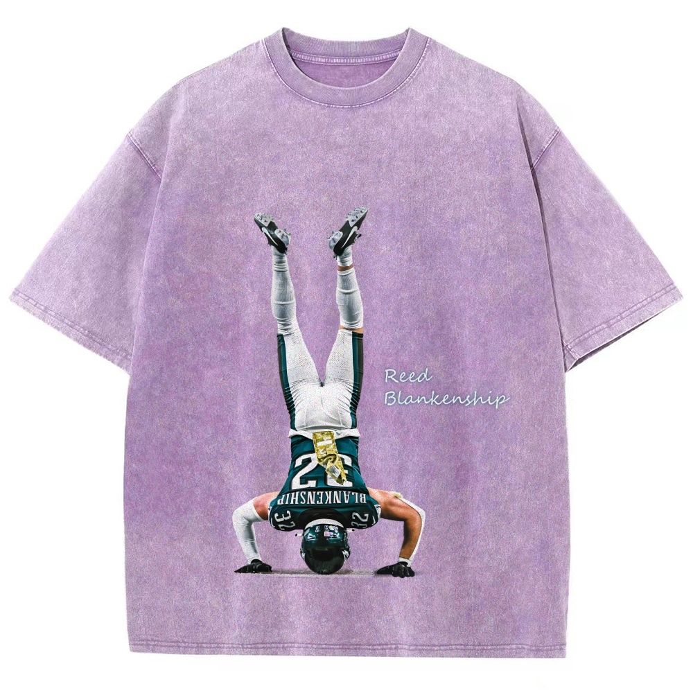 Unisex Fit Washed T-Shirt Reed Blankenship Philadelphia Eagles