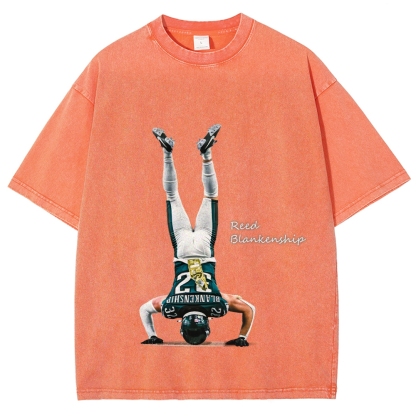 Unisex Fit Washed T-Shirt Reed Blankenship Philadelphia Eagles