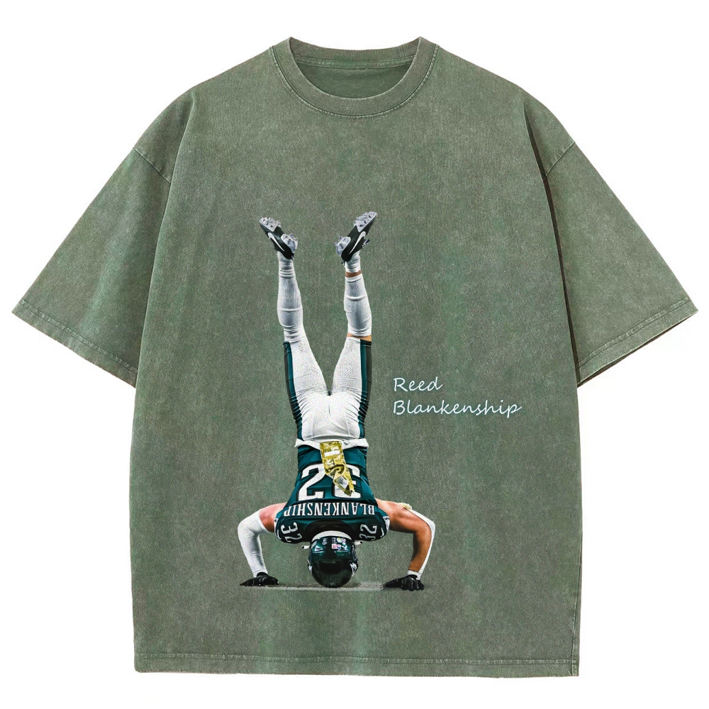 Unisex Fit Washed T-Shirt Reed Blankenship Philadelphia Eagles