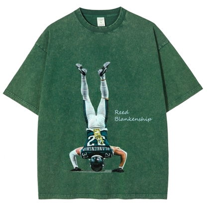 Unisex Fit Washed T-Shirt Reed Blankenship Philadelphia Eagles