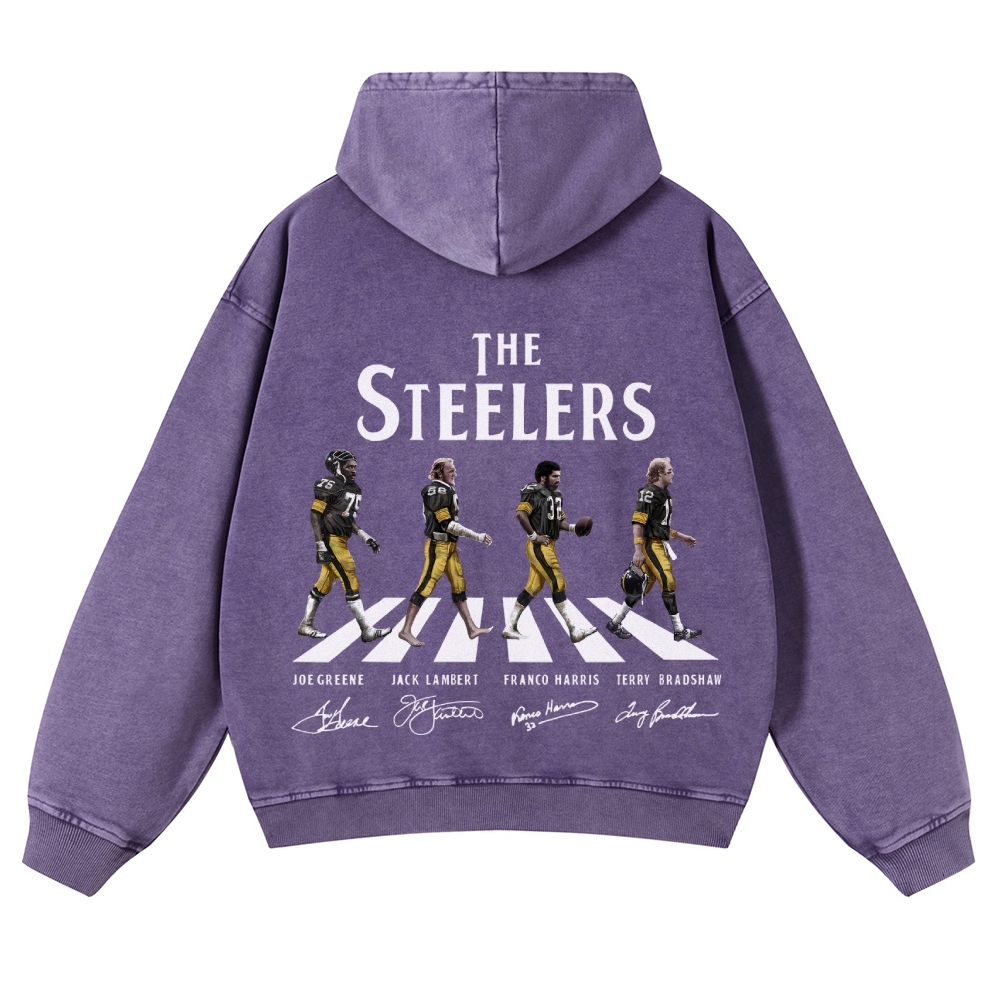 Casual Washed Hoodie Pittsburgh Steelers
