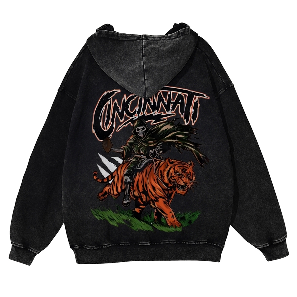 Casual Washed Hoodie Cincinnati Bengals