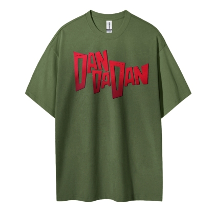 DANDADAN Cotton Unisex Round Neck Anime T-shirt