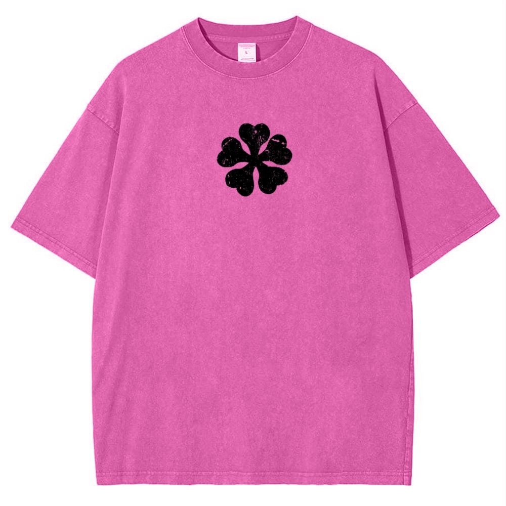 Snowflake Vintage T-Shirt Black clover