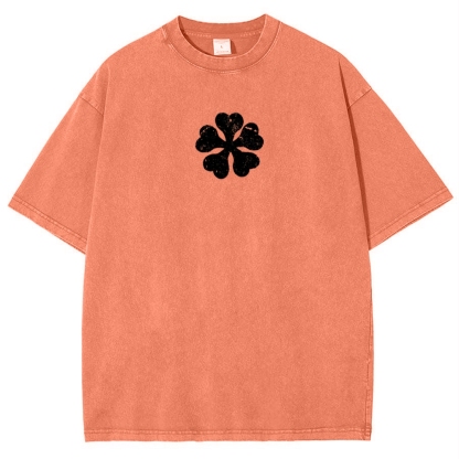 Snowflake Vintage T-Shirt Black clover