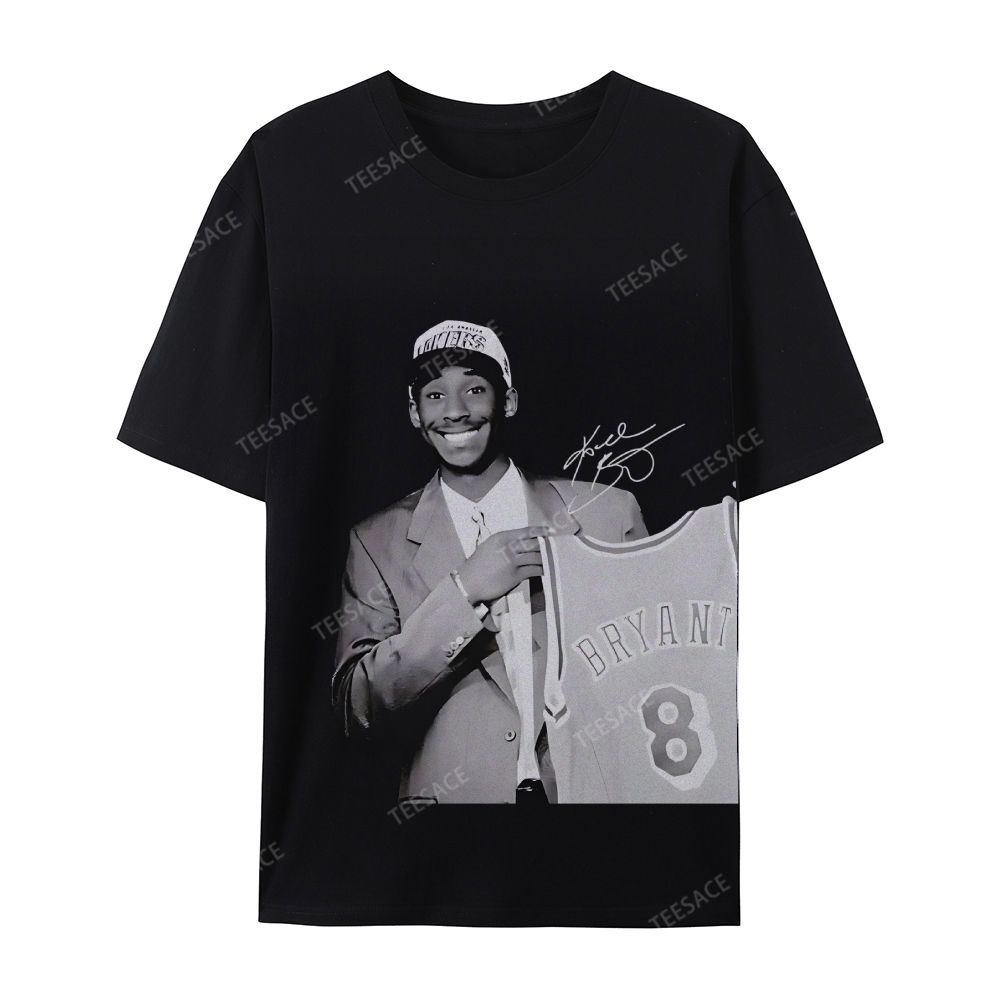 KOBE DRAFT Tee Unisex Casual Cotton Short Sleeve T-Shirt