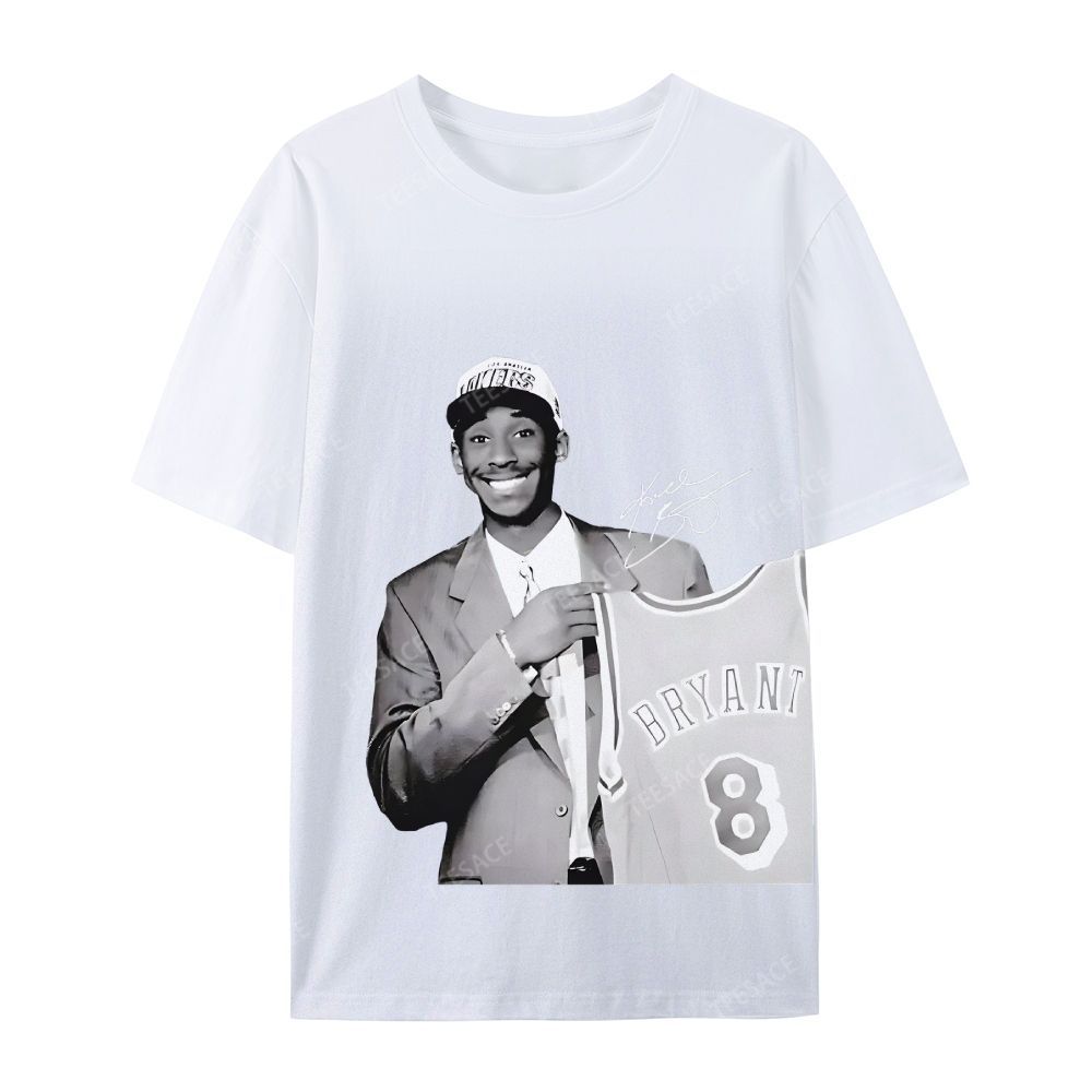 KOBE DRAFT Tee Unisex Casual Cotton Short Sleeve T-Shirt