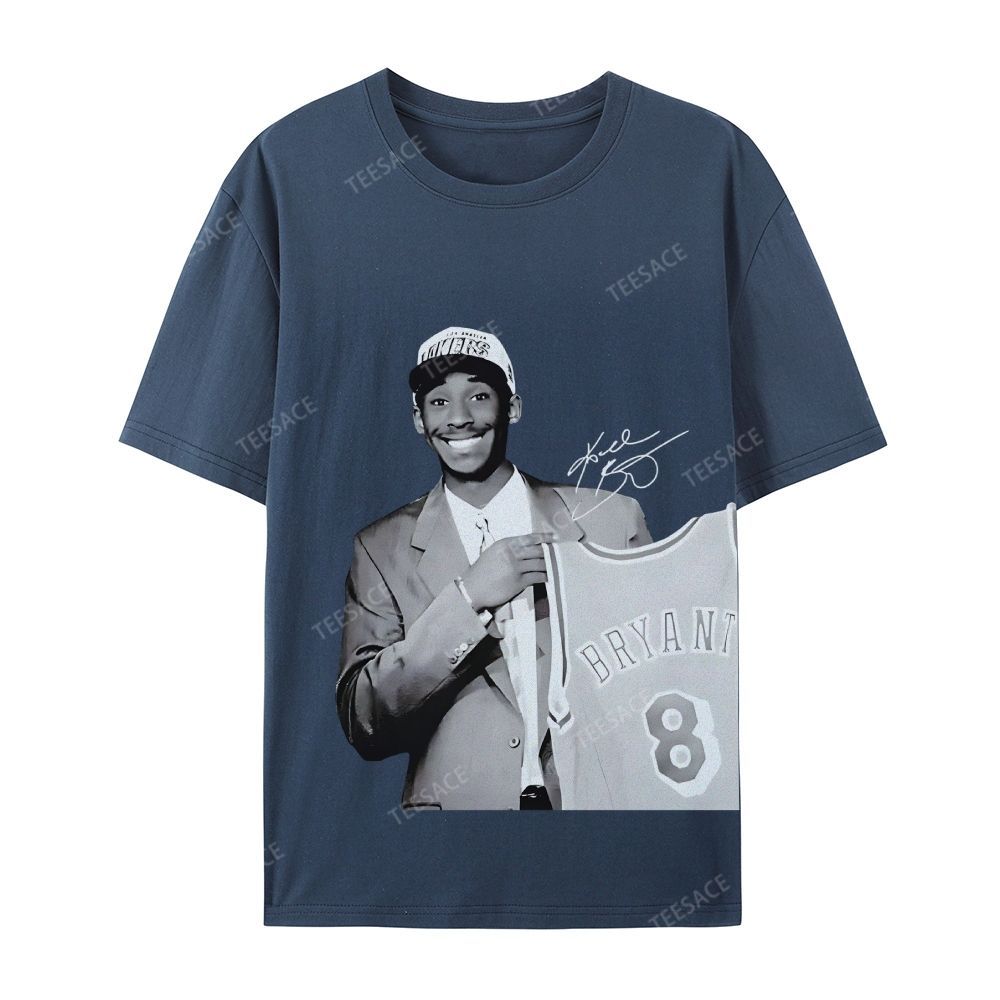 KOBE DRAFT Tee Unisex Casual Cotton Short Sleeve T-Shirt
