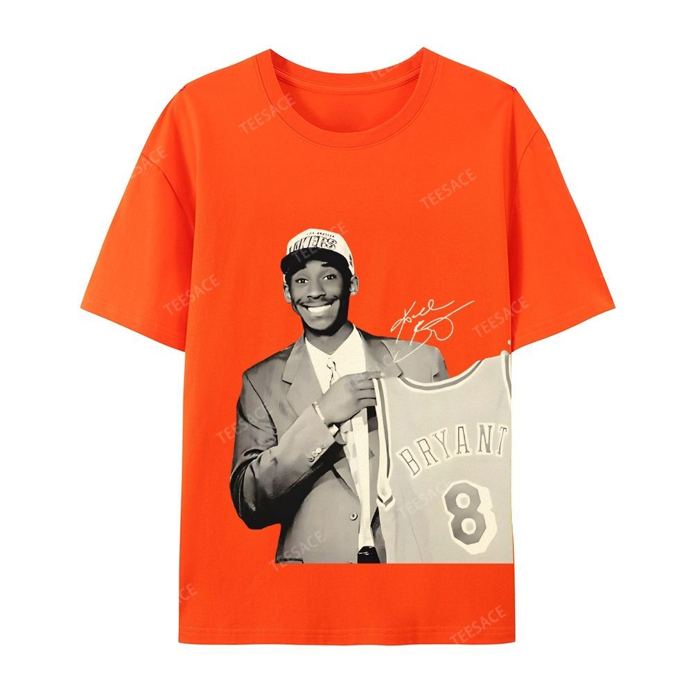 KOBE DRAFT Tee Unisex Casual Cotton Short Sleeve T-Shirt