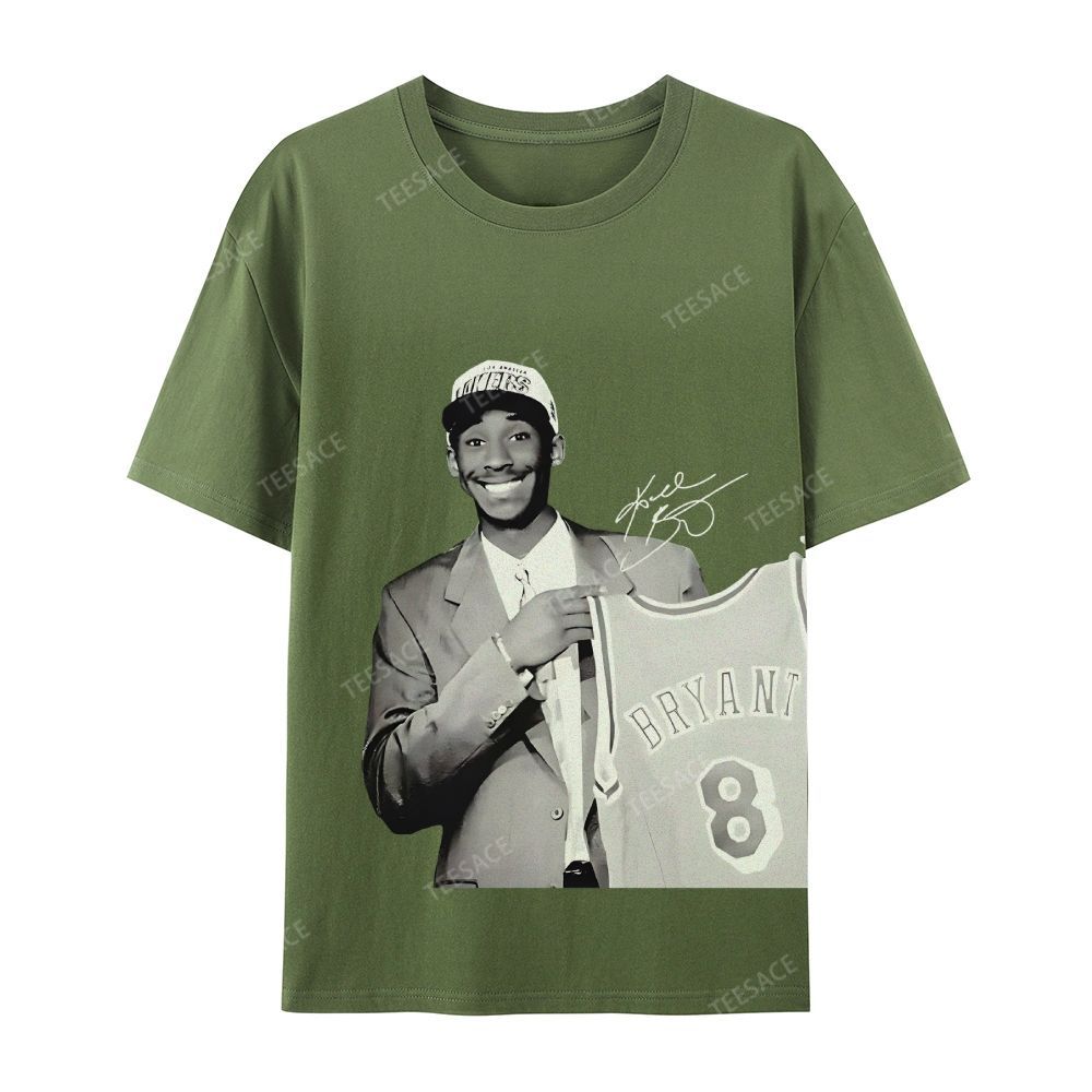 KOBE DRAFT Tee Unisex Casual Cotton Short Sleeve T-Shirt
