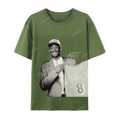 KOBE DRAFT Tee Unisex Casual Cotton Short Sleeve T-Shirt