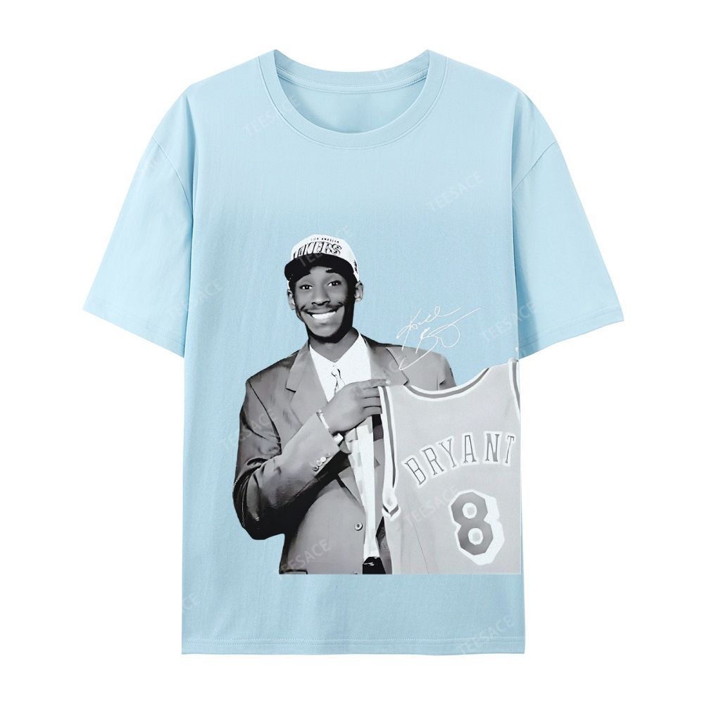 KOBE DRAFT Tee Unisex Casual Cotton Short Sleeve T-Shirt
