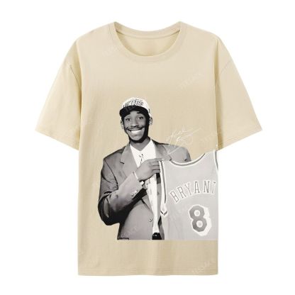 KOBE DRAFT Tee Unisex Casual Cotton Short Sleeve T-Shirt