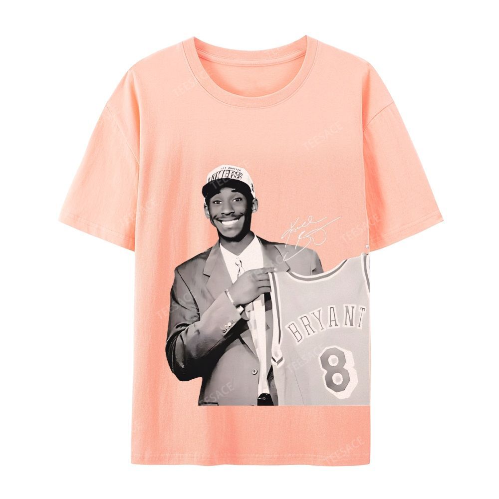 KOBE DRAFT Tee Unisex Casual Cotton Short Sleeve T-Shirt