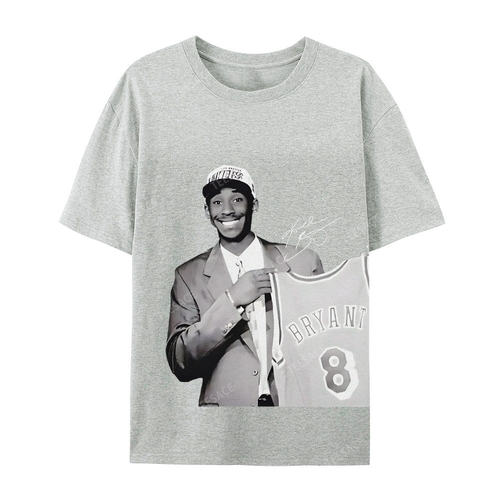 KOBE DRAFT Tee Unisex Casual Cotton Short Sleeve T-Shirt