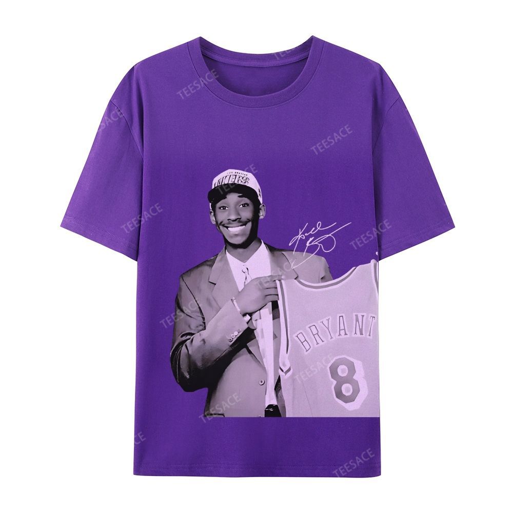KOBE DRAFT Tee Unisex Casual Cotton Short Sleeve T-Shirt