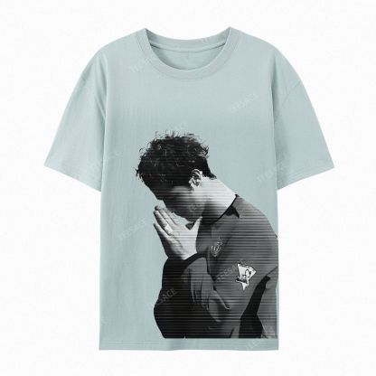 Unisex-Adult Ultra Cotton Washed T-Shirt Graphic  RONALDO CALMA V3 TEE