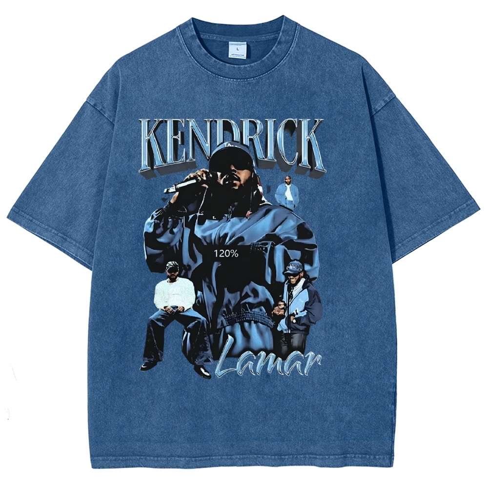 Unisex-Adult Ultra Cotton Washed T-Shirt Graphic  KENDRICK LAMAR - IT’S JUST BIG ME V2