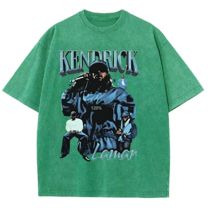 Unisex-Adult Ultra Cotton Washed T-Shirt Graphic  KENDRICK LAMAR - IT’S JUST BIG ME V2