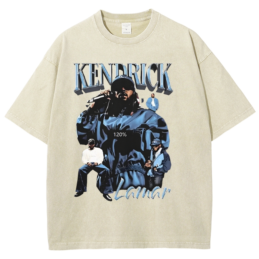 Unisex-Adult Ultra Cotton Washed T-Shirt Graphic  KENDRICK LAMAR - IT’S JUST BIG ME V2