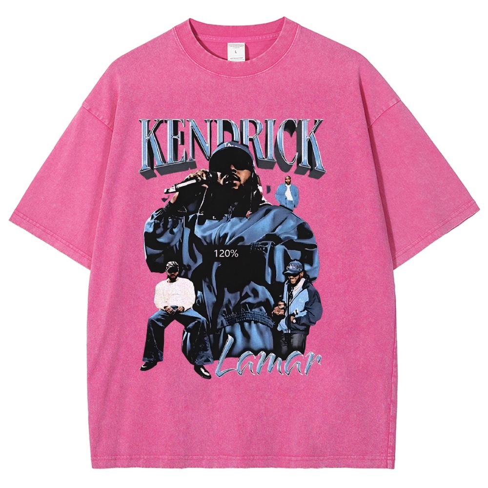 Unisex-Adult Ultra Cotton Washed T-Shirt Graphic  KENDRICK LAMAR - IT’S JUST BIG ME V2