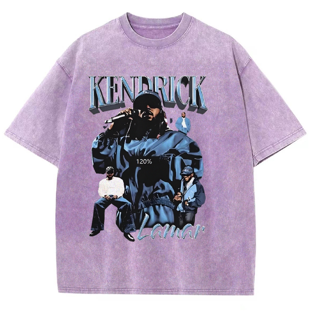 Unisex-Adult Ultra Cotton Washed T-Shirt Graphic  KENDRICK LAMAR - IT’S JUST BIG ME V2