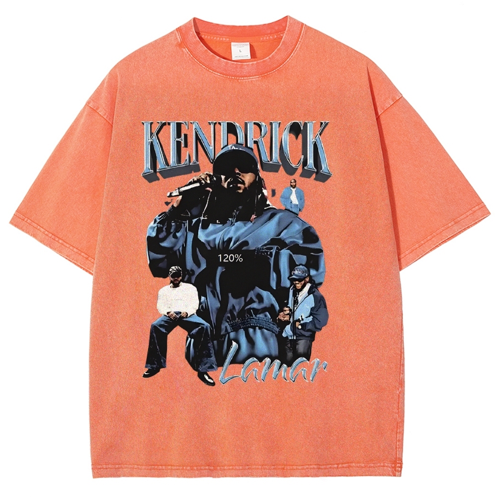 Unisex-Adult Ultra Cotton Washed T-Shirt Graphic  KENDRICK LAMAR - IT’S JUST BIG ME V2