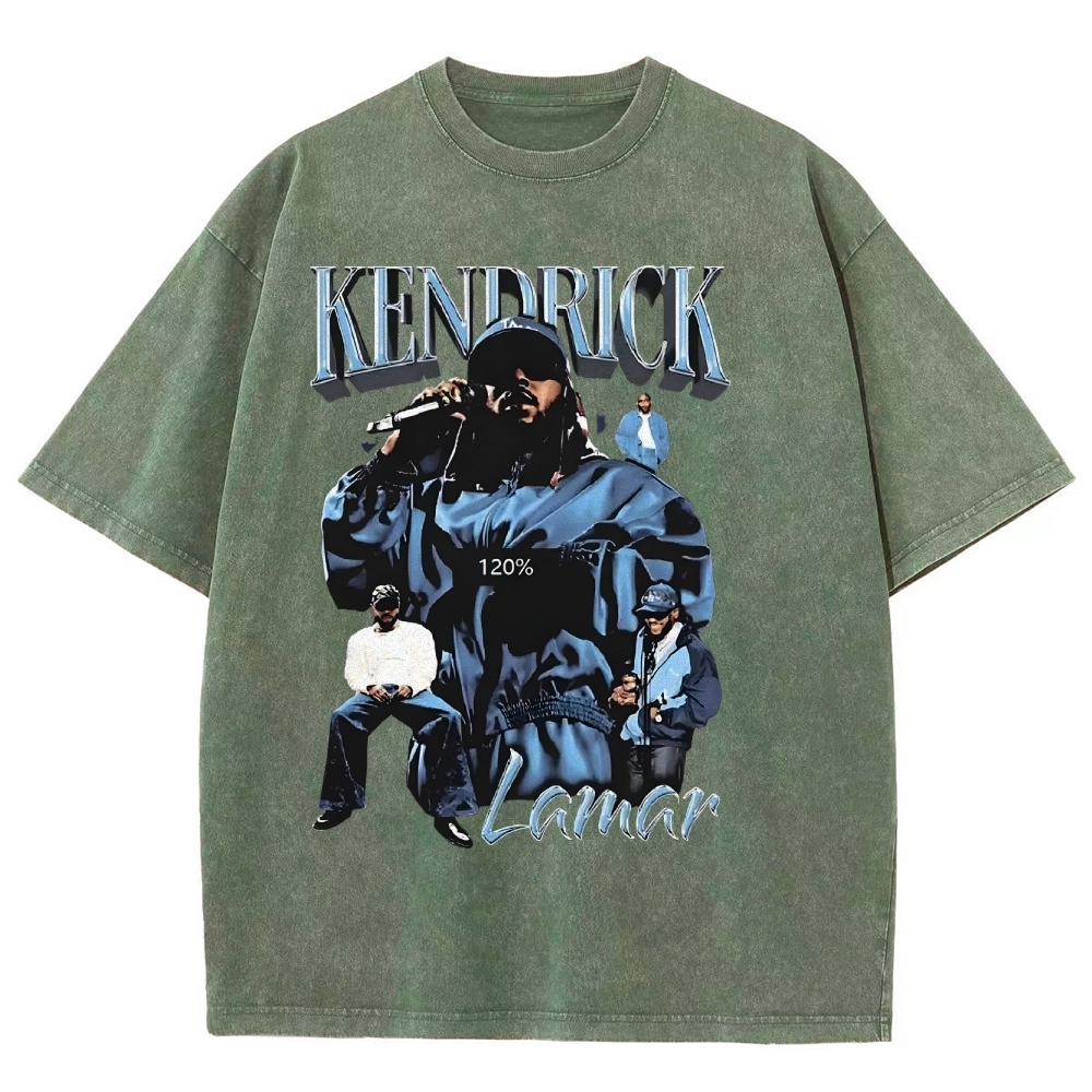 Unisex-Adult Ultra Cotton Washed T-Shirt Graphic  KENDRICK LAMAR - IT’S JUST BIG ME V2