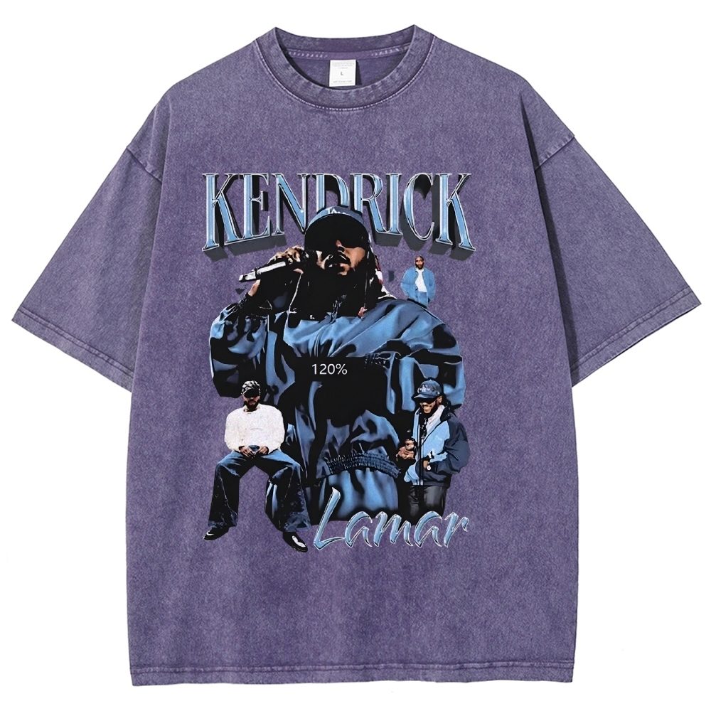 Unisex-Adult Ultra Cotton Washed T-Shirt Graphic  KENDRICK LAMAR - IT’S JUST BIG ME V2