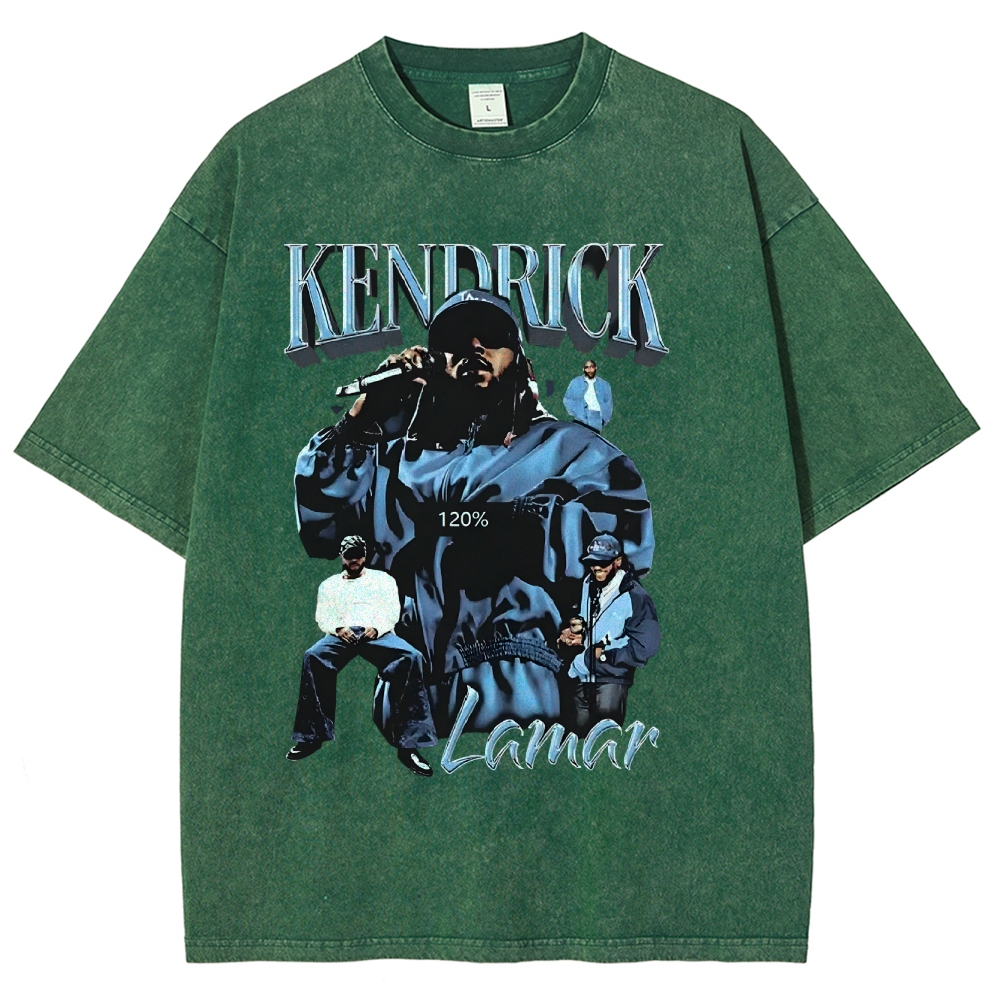 Unisex-Adult Ultra Cotton Washed T-Shirt Graphic  KENDRICK LAMAR - IT’S JUST BIG ME V2