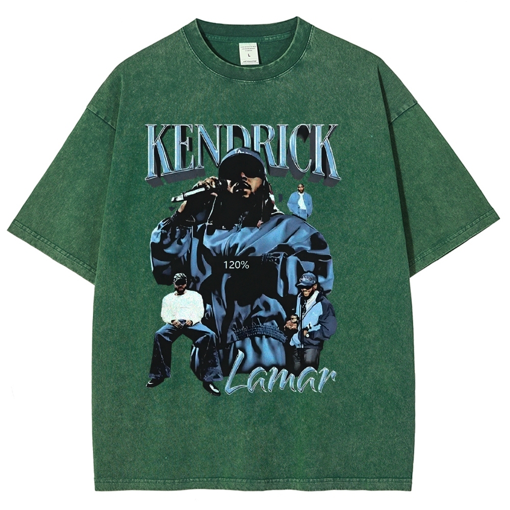 Unisex-Adult Ultra Cotton Washed T-Shirt Graphic  KENDRICK LAMAR - IT’S JUST BIG ME V2