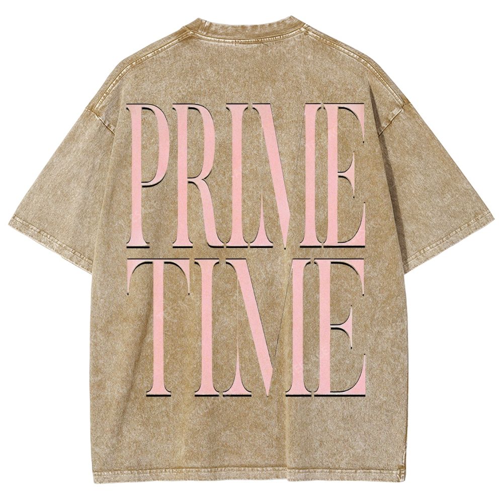 DEION SANDERS Vintage Tee Unisex-Adult Oversized Washed Cotton T-Shirt
