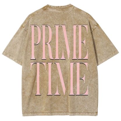 DEION SANDERS Vintage Tee Unisex-Adult Oversized Washed Cotton T-Shirt