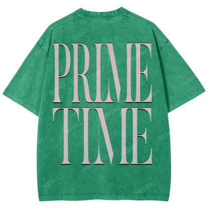 DEION SANDERS Vintage Tee Unisex-Adult Oversized Washed Cotton T-Shirt