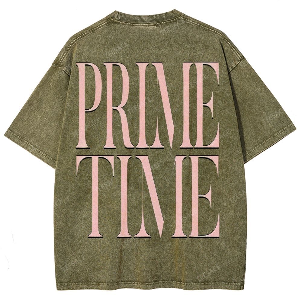 DEION SANDERS Vintage Tee Unisex-Adult Oversized Washed Cotton T-Shirt