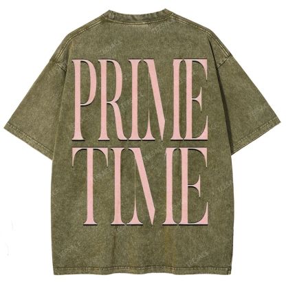 DEION SANDERS Vintage Tee Unisex-Adult Oversized Washed Cotton T-Shirt